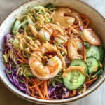 Spring Roll in a Bowl with Peanut Sauce (Easy Recipe)