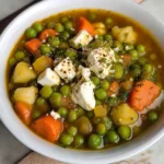 Traditional Greek Green Peas Stew