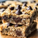 Healthy Chocolate Chip Oatmeal Bars Recipe