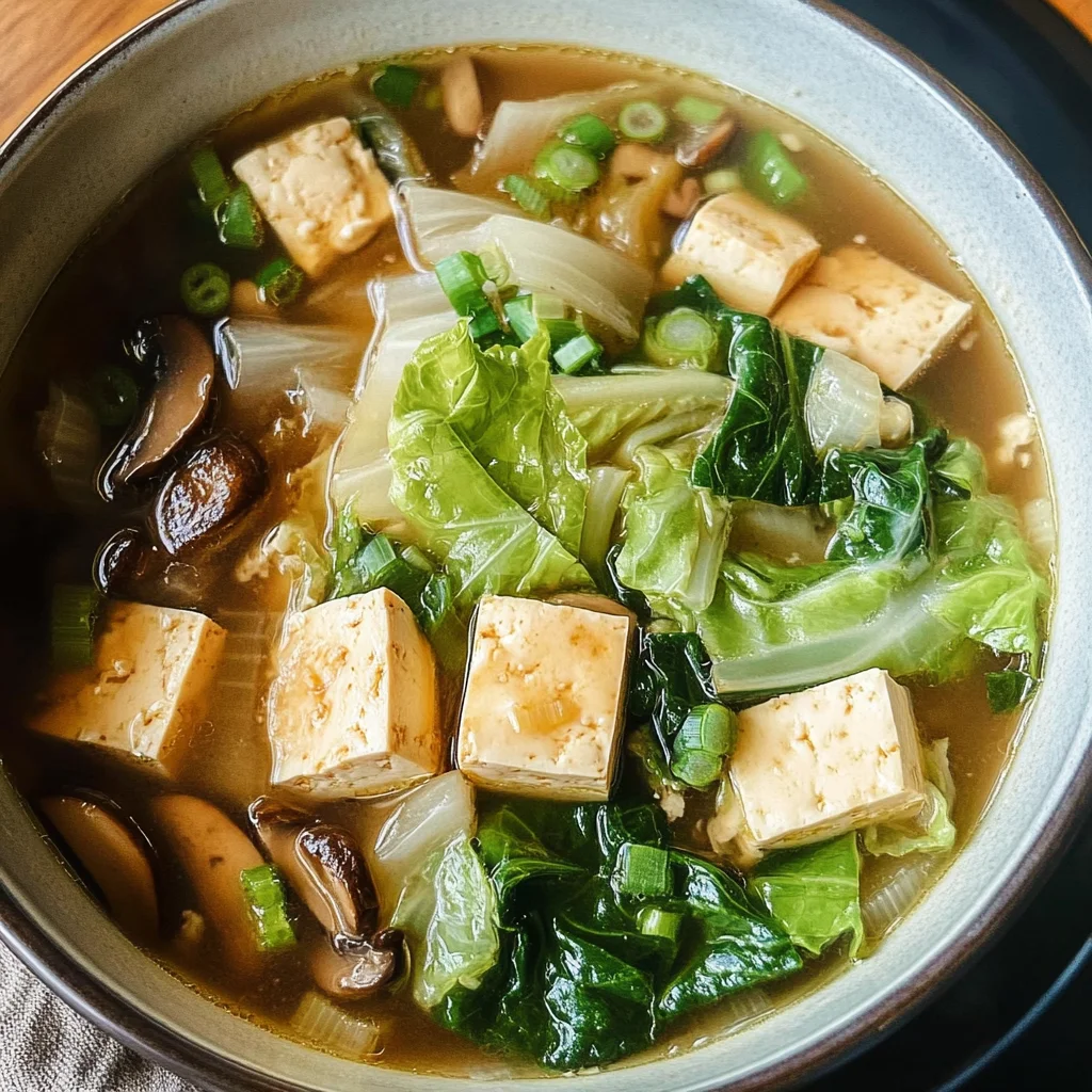 Napa Cabbage Tofu Soup
