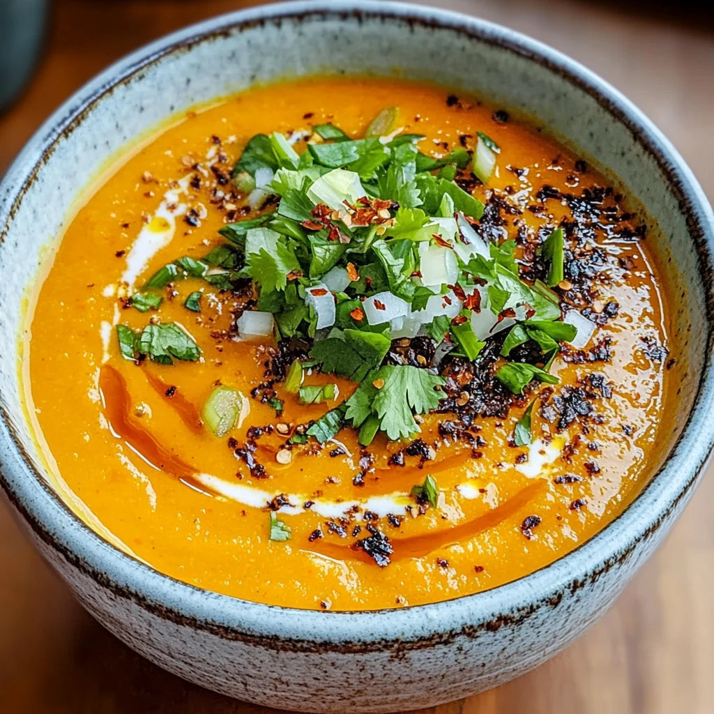 Spicy Miso Carrot Soup: Your Cozy Vegan Comfort Bowl