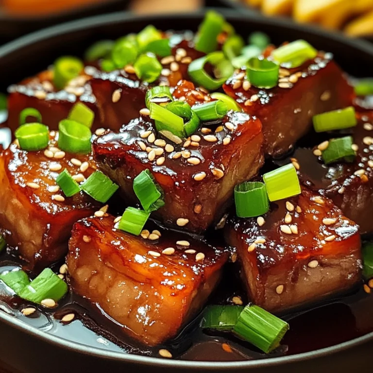 Sweet and Sticky Asian-Style beef Belly Recipe