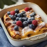 Delicious Croissant French Toast Casserole
