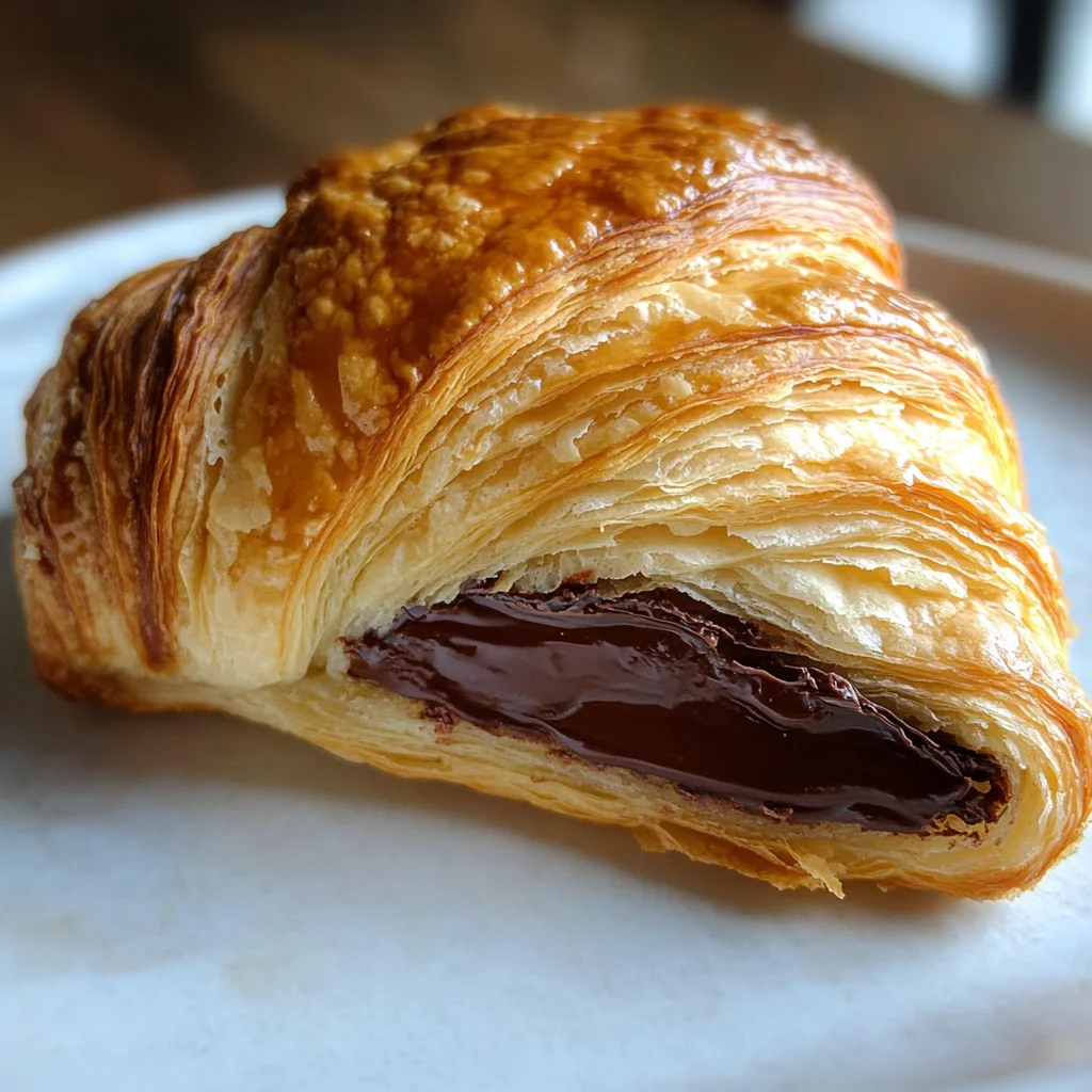 Easy Puff Pastry Chocolate Croissants (Pain au Chocolat)