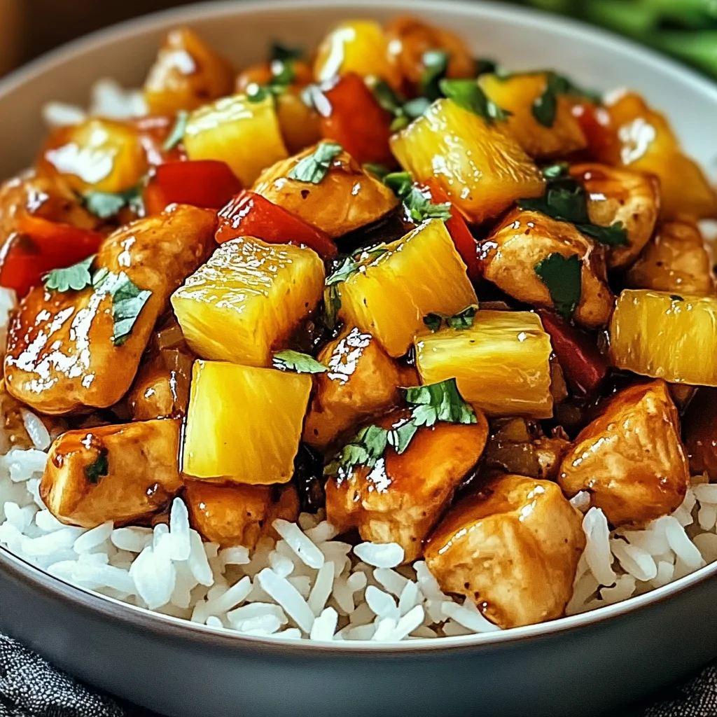 Irresistible Easy Pineapple Chicken and Rice Skillet Delight