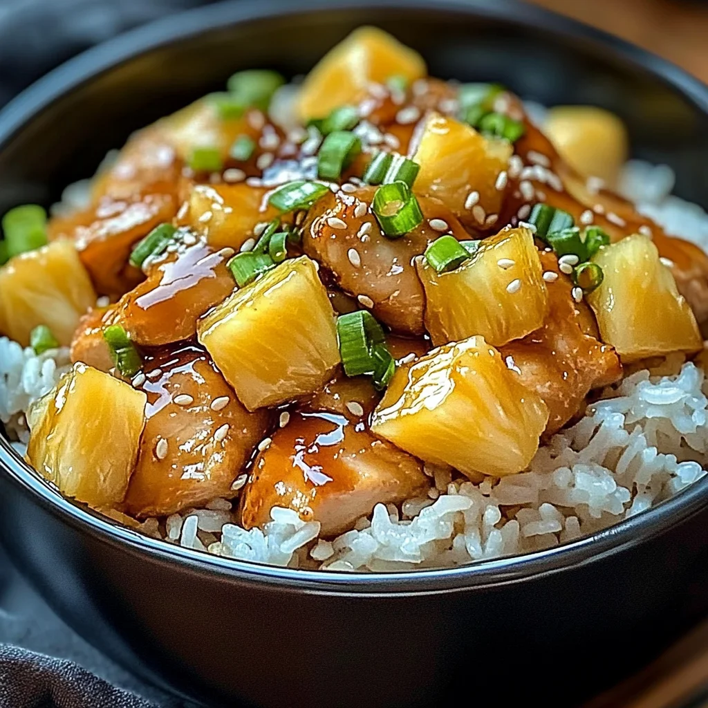 Irresistible Pineapple Chicken and Rice