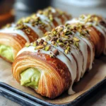 Irresistibly Flaky Pistachio Filled NYC Croissant Rolls