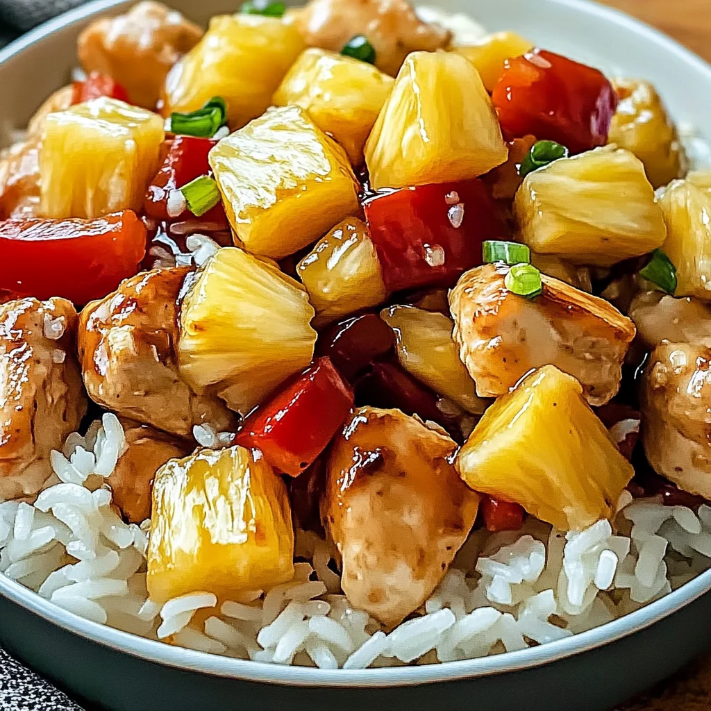 Juicy Pineapple Chicken and Rice! Easy Tropical Dinner