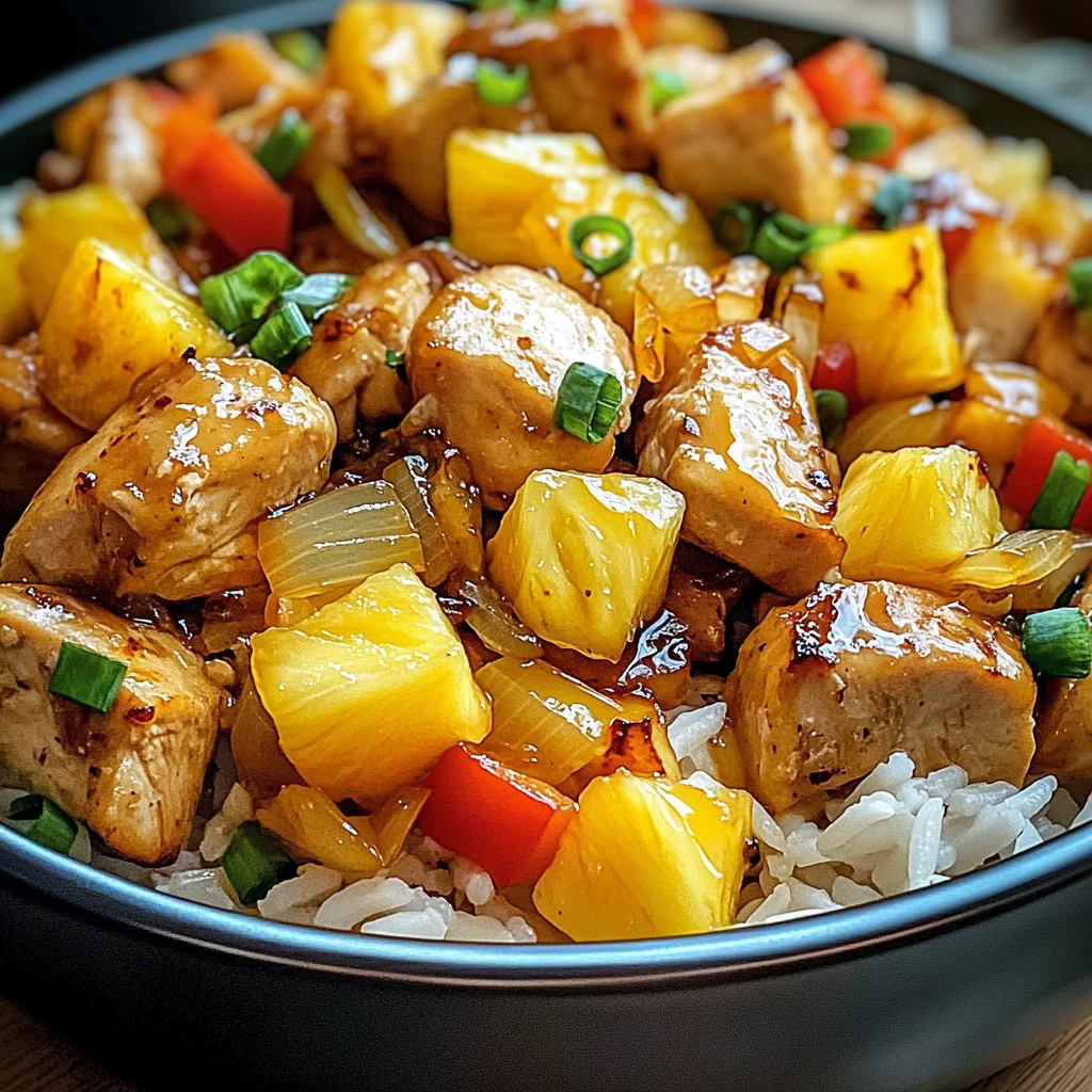 Pineapple Chicken and Rice: Easy Tropical Delight Recipe