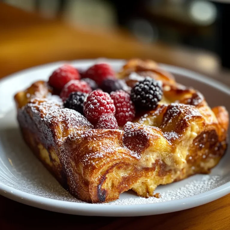 croissant french toast casserole