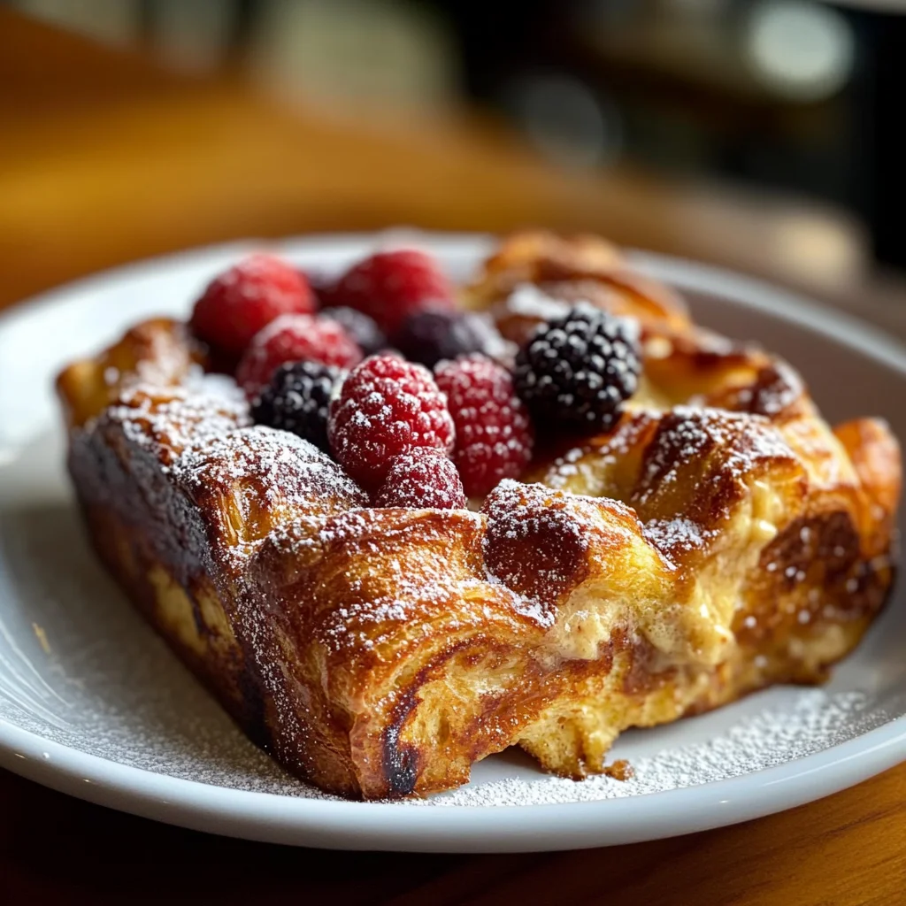 croissant french toast casserole